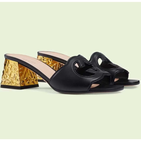 NEW Gucci Cosmos Interlocking GG Cutout Heels - Picture 9 of 12